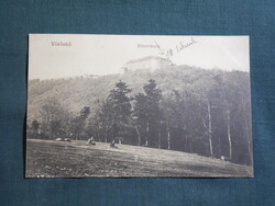 Képeslap,Szlovákia,Vöröskő,Červený Kameň,Vöröskő vár,May Samu kiadás,Modor,1912-