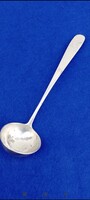 Antik ,monogramos (13 lattos  ) ezüst kismerőkanál 1848 Pozsony B.J. mesterjeggyel