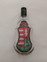 Zwack Barack pálinkás üveg - magyar címeres díszpalack