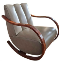 Különleges Jindrich Halabala art deco fotel Hintafotel.