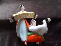 2 alakos Orosz   zenész pár 19,5 cmX 19,5 cm