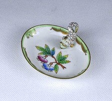 1Z620 Régi Viktória Herendi halas porcelán hamutál kistál