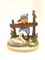 Hummel figura 344 TMK5 11.5cm kislány hattyúkkal
