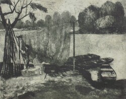 (N) Blahos Rudolf (1914-1986) : Tiszai halászok