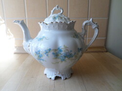 Antik szecessziós MZ Moritz Zdekauer porcelán teáskanna kiöntő