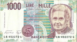 1000 lire lira 1990 Ciampi és Speziali Olaszország 2.