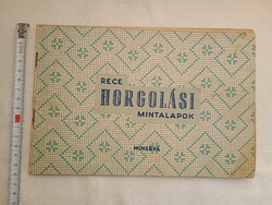 Könyv 014 - kézimunka - Rece horgolási mintalapok - Minerva - retro