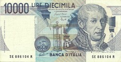 10000 lire lira 1984. Ciampi és Speziali Olaszország 2.
