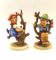 Hummel figura 141 142 3/0 kislány és kisfiú az almafán TMK3 9.5cm