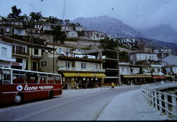 Régi diakép Express - Ifjúsági és Diák Utazási Iroda IKARUS busza Görögországban 1970-es évek