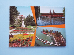 Képeslap (26) - Keszthely - Hévíz-Gyógyfürdő mozaik 1970-es évek