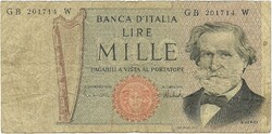 1000 lire lira 1973 Carli és Barbarito Olaszország 2.