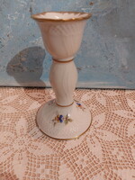 Hollóhàzi Hajnalka mintás gyertyatartó, pici lepattanással