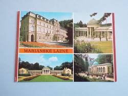 Képeslap (28) - Csehszlovákia (Csehország) - Mariánské Lázně mozaik 1980-as évek