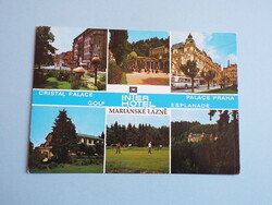 Képeslap (28) - Csehszlovákia (Csehország) - Mariánské Lázně mozaik 1970-es évek