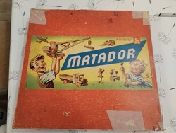 Ritka MATADOR KORBULY No. 5 – Vintage osztrák fa építőjáték (1950-60-as évek)