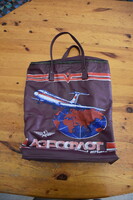 Vintage USSR szovjet Régi, retró Aeroflot táska IL-62M