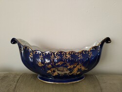 Hatalmas (37 cm) ARPO román kobaltkék,porcelán asztalközép/kínáló