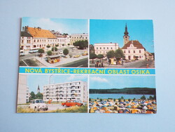 Képeslap (27) - Csehszlovákia (Csehország) - Nová Bystřice környéke mozaik 1980-as évek