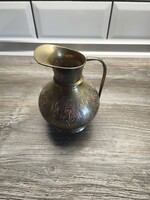 Indiai, réz díszes kiöntő