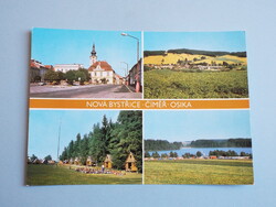Képeslap (27) - Csehszlovákia (Csehország) - Nová Bystřice környéke mozaik 1980-as évek