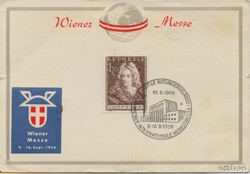1956 - Bécsi Nemzetközi Őszi Vásár - Ausztria - emléklap