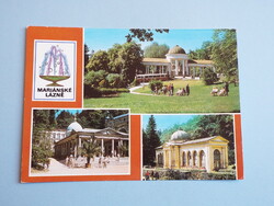 Képeslap (28) - Csehszlovákia (Csehország) - Mariánské Lázně mozaik 1980-as évek