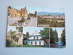 Képeslap (27) - Csehszlovákia (Csehország) - Nýrsko mozaik 1980-as évek