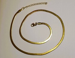 Sárga Aranyozot Nyaklánc Nemes Acél Hipoallergén + Ékszerdoboz. Új!.