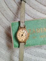 Zaria 17 Jewels aranyozott női óra dobozában