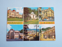 Képeslap (28) - Csehszlovákia (Csehország) - Mariánské Lázně mozaik 1980-as évek