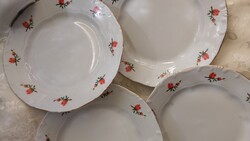 Barack virágos süteményes tányér 19cm