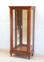 Biedermeier intarziás vitrin [D-01] Bútorgyártás mesterfokon!