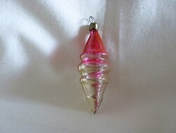 RÉGI ÜVEG KARÁCSONYFADÍSZ! (ÁTTETSZŐ!)