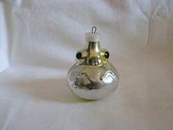 RÉGI ÜVEG KARÁCSONYFADÍSZ - BÉKAFEJ!