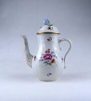 1Z627 Régi Herendi porcelán rózsás kávés kanna kiöntő