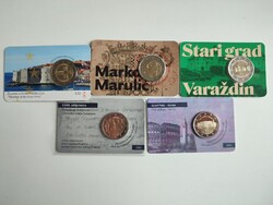 Horvátrszág 2 euro emlékkiadás BU kártyás ermek
