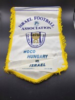 Hungary- Israel Labdarúgó-szövetség (IFA) Hivatalos Emlékzászló – Kecskemét, 1998