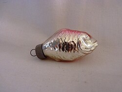 RÉGI ÜVEG KARÁCSONYFADÍSZEK - 4 DB HAL!