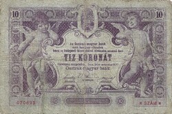 10 korona 1900 eredeti tartás Ritka 2.
