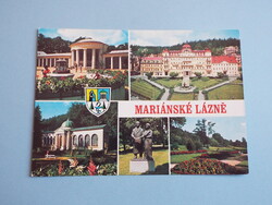 Képeslap (27) - Csehszlovákia (Csehország) - Mariánské Lázně mozaik 1980-as évek