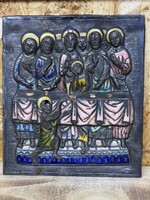 Utolsó vazsora tűzzománcozott ikon