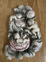 Tündéri, púttok a virágok között, fali kép.