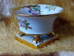 2604/19 Herendi porcelán Viktória mintás oroszlánlábas, körmös kaspó