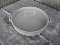 Gyönyörű nagyméretű Zsolnay fehér pogácsás tál