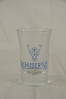 St. Hubertus márkájú pálinkás vagy likőros üvegpohár A358