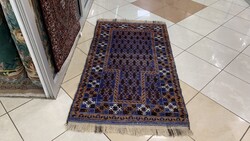 4089 GYÖNYÖRŰ Afgán beluchi kézi gyapjú perzsa szőnyeg 84X146CM