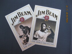 2 db Jim Beam retró képeslap reklám