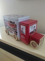 Lambertz nagy méretű, 3 részes, exkekszes, fém doboz autó/teherautó