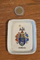 Herendi tálka Debrecen címerrel